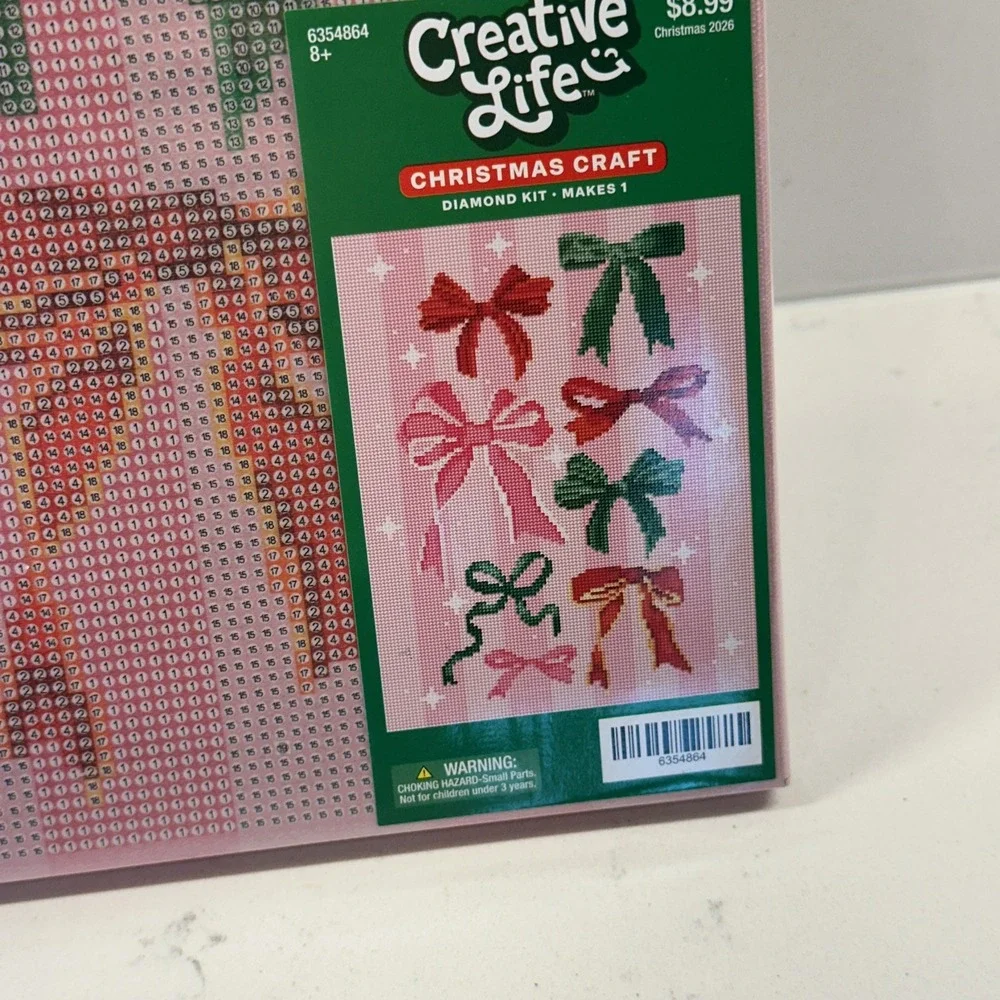 Hobby Lobby Creative Life 2026 Christmas Bows Diamond Art Kit 6354864 NEW